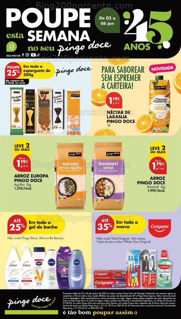 Antevisão Folheto PINGO DOCE Fim de Semana Promoções de 4 a 5 janeiro