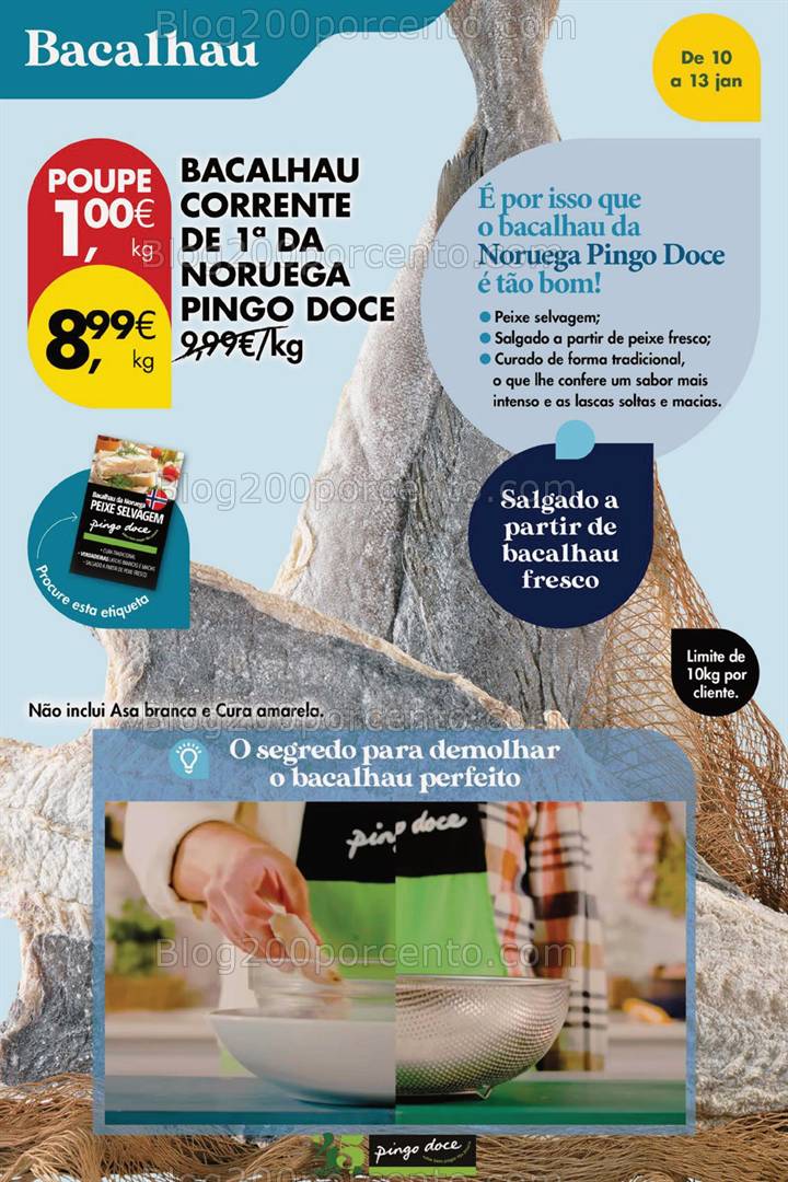 Antevisão Folheto PINGO DOCE Promoções Fim de Semana - 10 a 13 janeiro