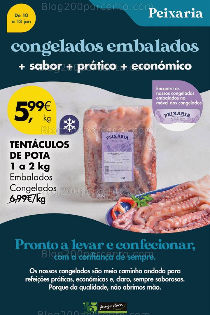 Antevisão Folheto PINGO DOCE Promoções Fim de Semana - 10 a 13 janeiro