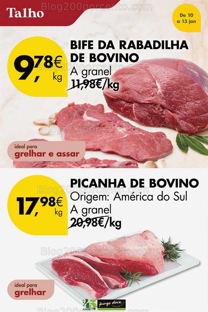 Antevisão Folheto PINGO DOCE Promoções Fim de Semana - 10 a 13 janeiro