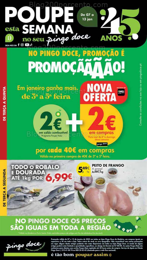 Antevisão Folheto PINGO DOCE Madeira Promoções de 7 a 13 janeiro