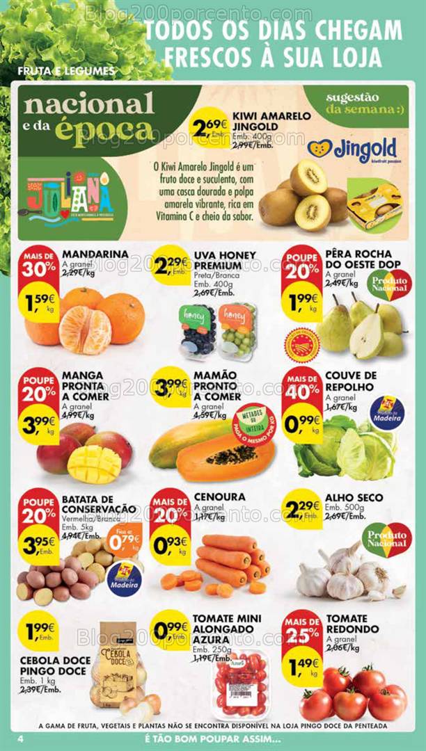 Antevisão Folheto PINGO DOCE Madeira Promoções de 7 a 13 janeiro