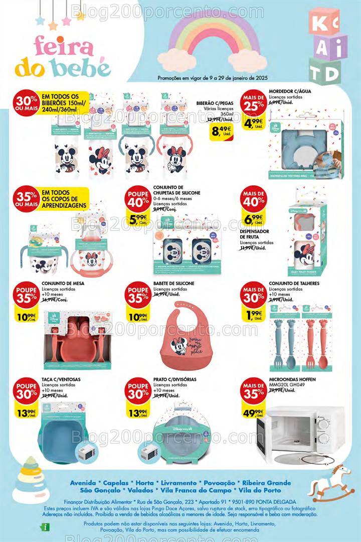 Antevisão Folheto PINGO DOCE Bazar Açores Promoções de 9 a 29 janeiro