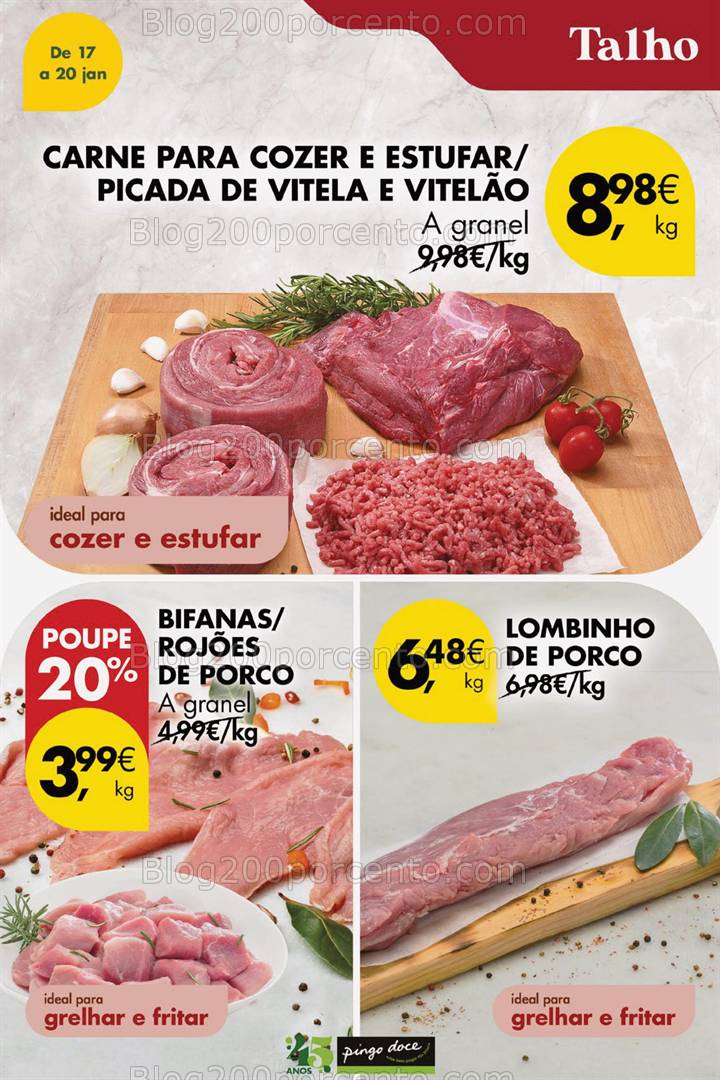 Antevisão Folheto PINGO DOCE Promoções Fim de Semana - 18 e 19 janeiro