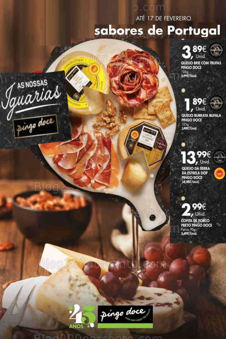 Antevisão Folheto PINGO DOCE Extra Sabores de Portugal Promoções de 14 janeiro a 17 fevereiro