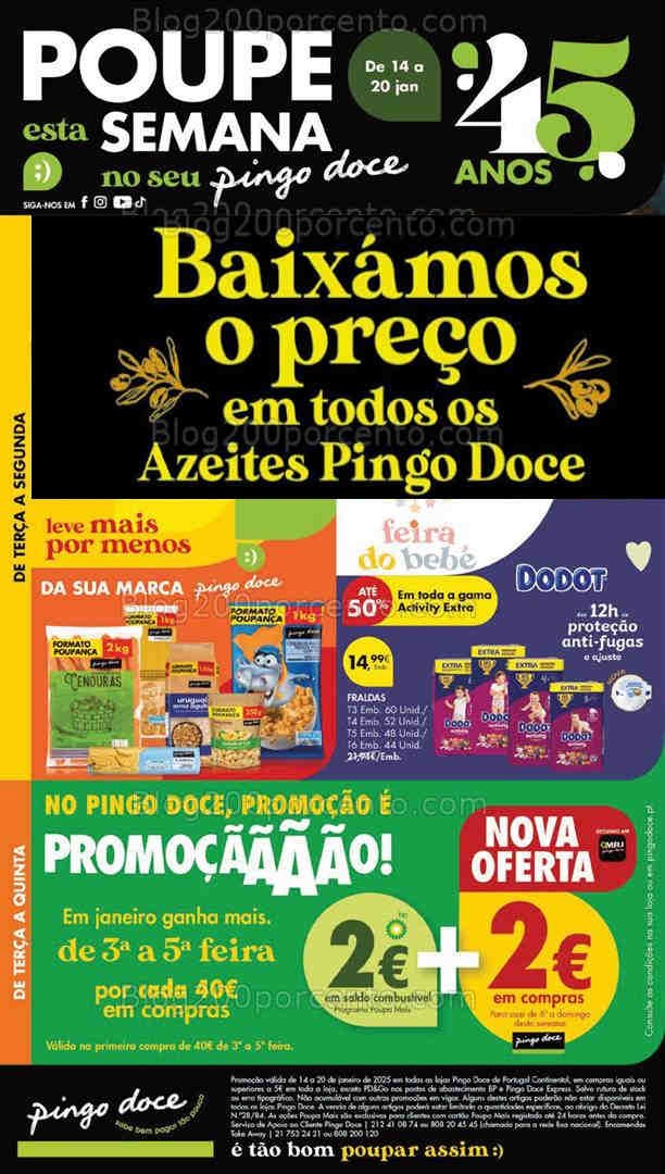 Antevisão Folheto PINGO DOCE Lojas Grandes Promoções de 14 a 20 janeiro