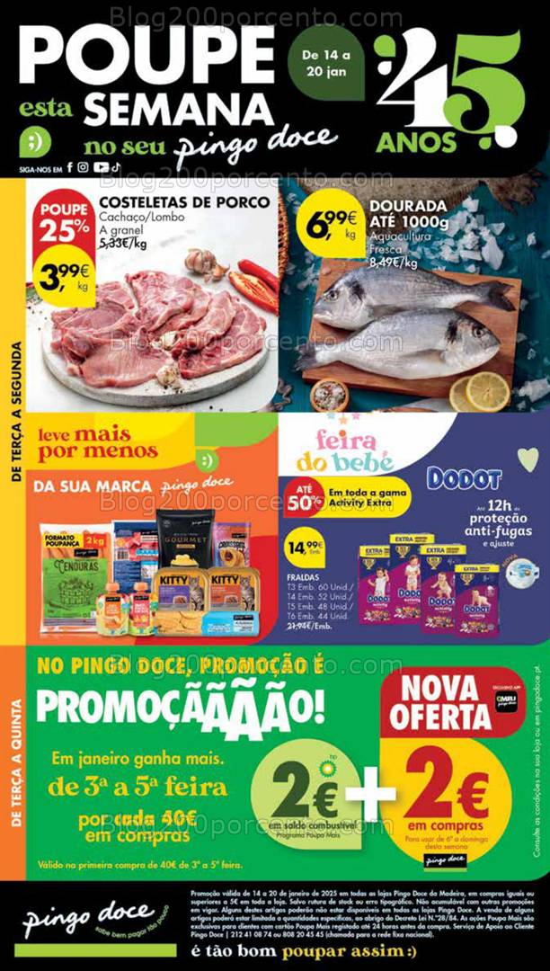 Antevisão Folheto PINGO DOCE Madeira Promoções de 14 a 20 janeiro