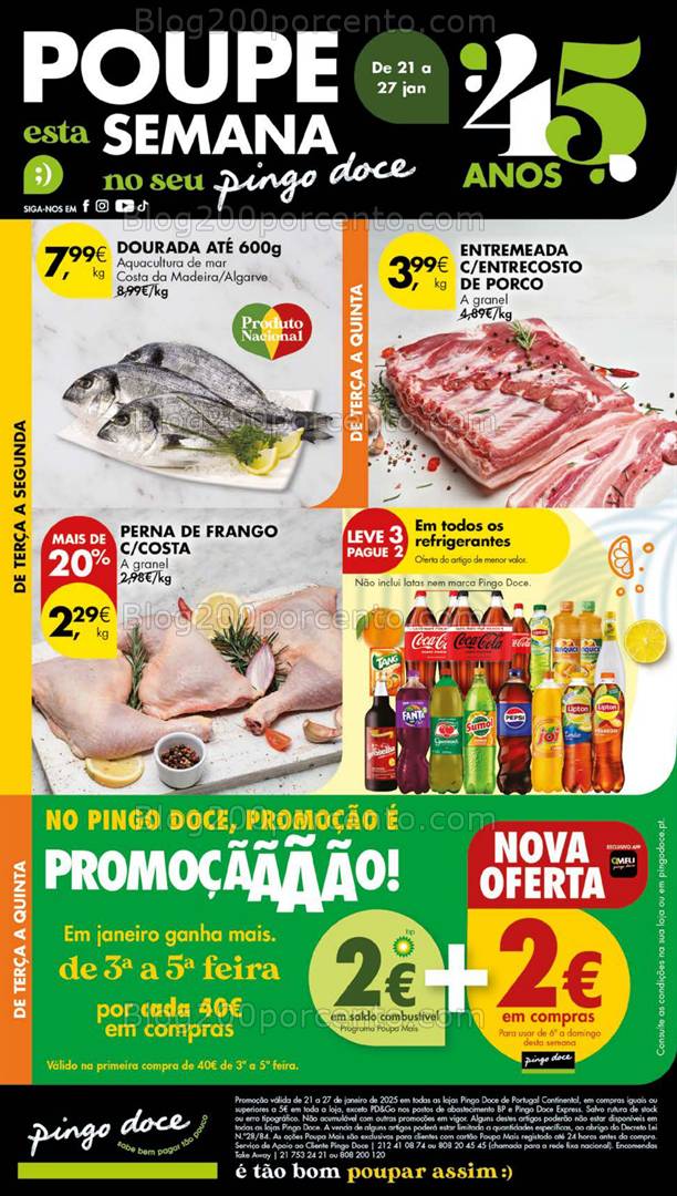 Antevisão Folheto PINGO DOCE Lojas Grandes Promoções de 21 a 27 janeiro