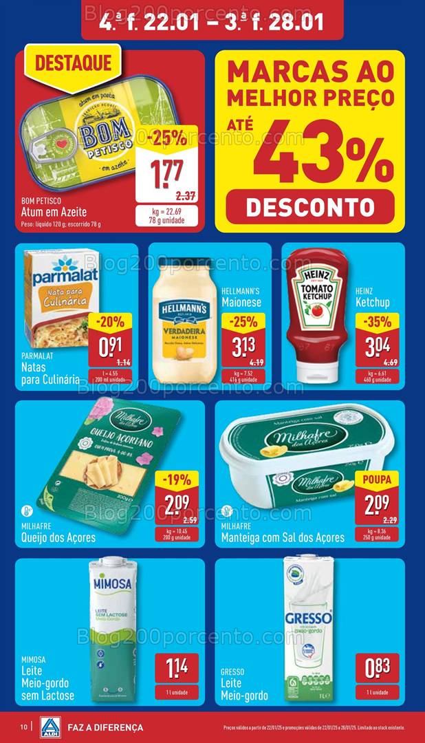 Antevisão Folheto ALDI Promoções de 22 a 28 janeiro