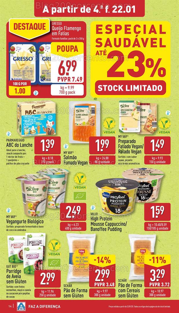 Antevisão Folheto ALDI Promoções de 22 a 28 janeiro