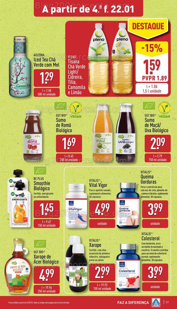 Antevisão Folheto ALDI Promoções de 22 a 28 janeiro