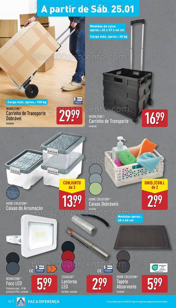 Antevisão Folheto ALDI Promoções de 22 a 28 janeiro