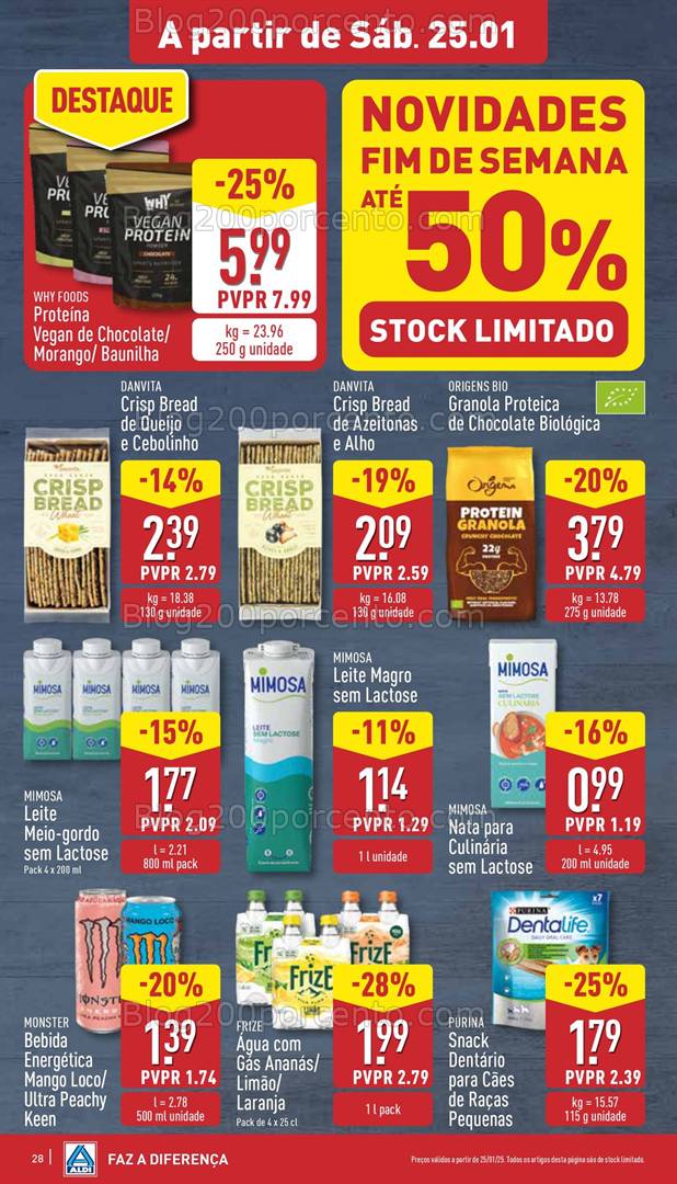 Antevisão Folheto ALDI Promoções de 22 a 28 janeiro