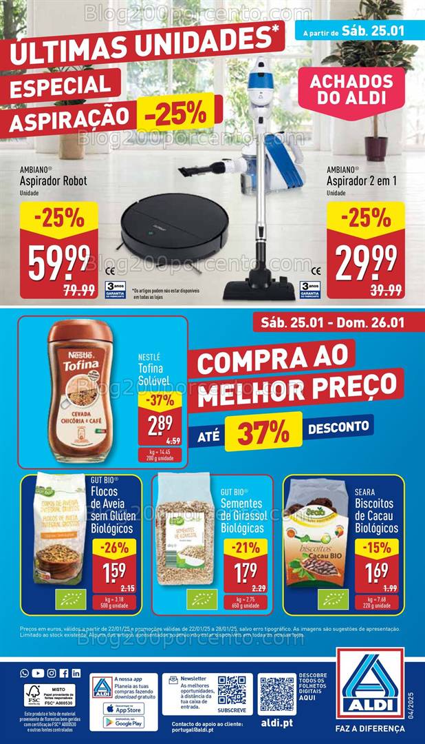 Antevisão Folheto ALDI Promoções de 22 a 28 janeiro