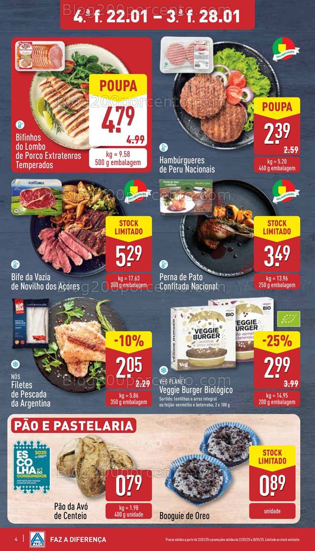 Antevisão Folheto ALDI Promoções de 22 a 28 janeiro