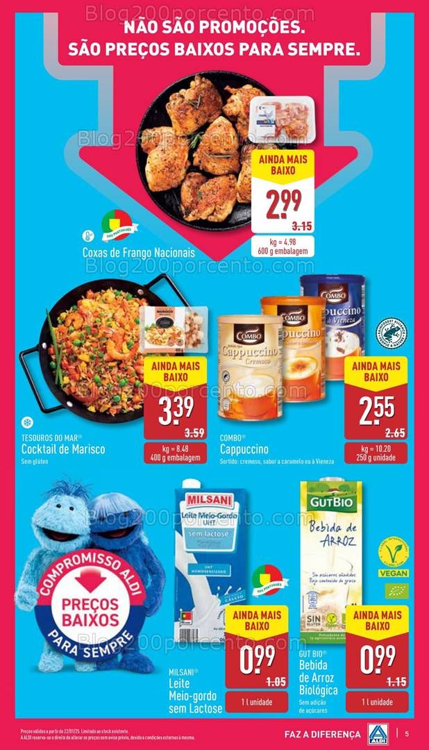 Antevisão Folheto ALDI Promoções de 22 a 28 janeiro