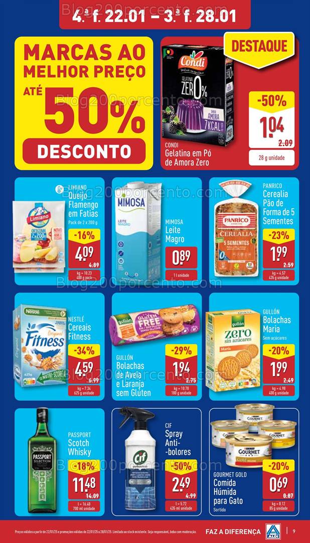 Antevisão Folheto ALDI Promoções de 22 a 28 janeiro