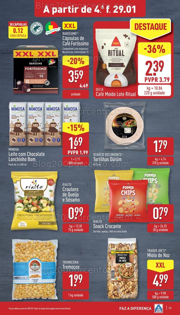 Antevisão Folheto ALDI Promoções de 29 janeiro a 4 fevereiro