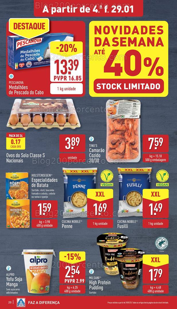 Antevisão Folheto ALDI Promoções de 29 janeiro a 4 fevereiro