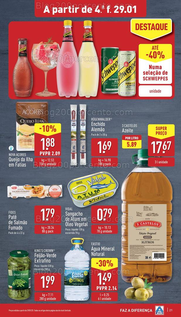 Antevisão Folheto ALDI Promoções de 29 janeiro a 4 fevereiro