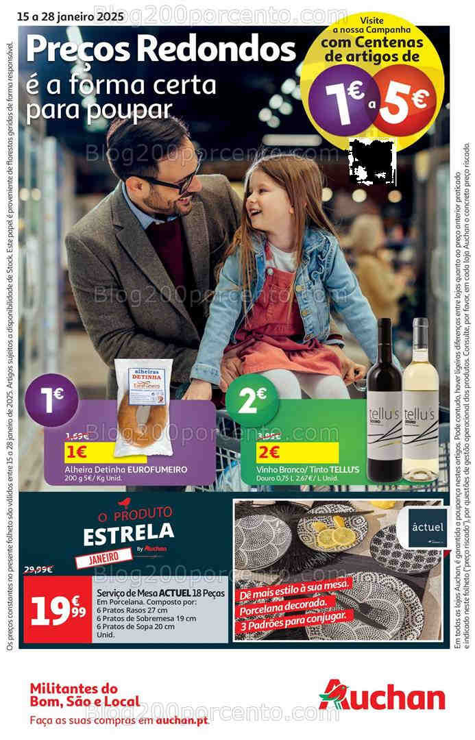 Antevisão Folheto AUCHAN Promoções de 15 a 28 janeiro