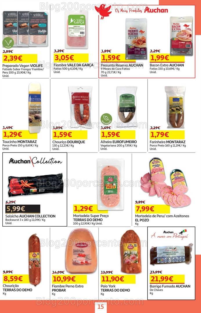 Antevisão Folheto AUCHAN Promoções de 15 a 28 janeiro