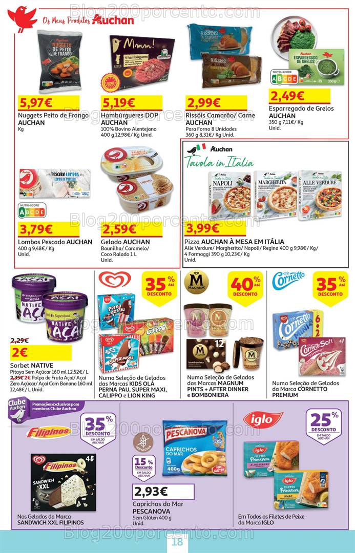 Antevisão Folheto AUCHAN Promoções de 15 a 28 janeiro