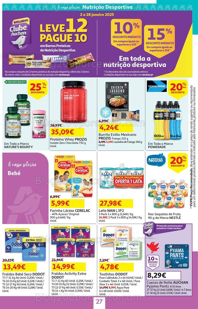 Antevisão Folheto AUCHAN Promoções de 15 a 28 janeiro