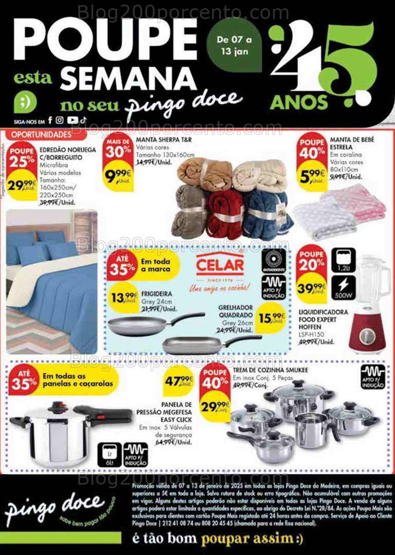 Antevisão Folheto PINGO DOCE Bazar Madeira Promoções de 7 a 13 janeiro
