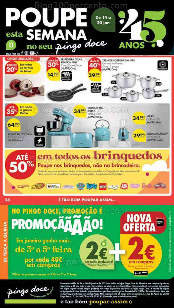 Antevisão Folheto PINGO DOCE Bazar Madeira Promoções de 14 a 20 janeiro