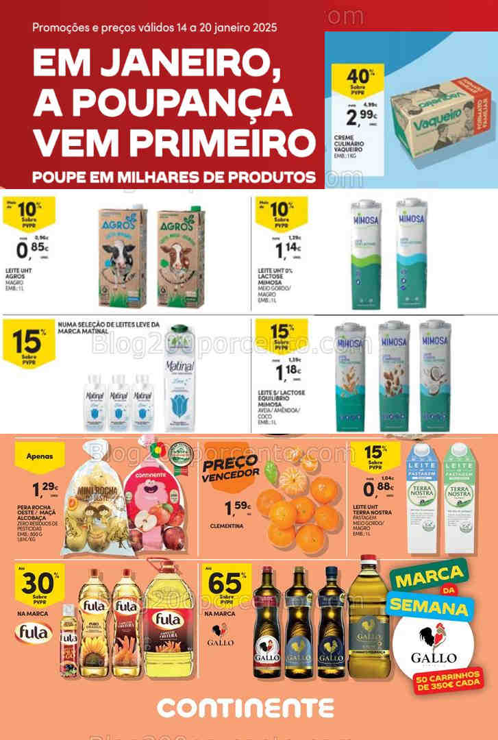 Antevisão Folheto CONTINENTE Bom Dia Promoções de 14 a 20 janeiro