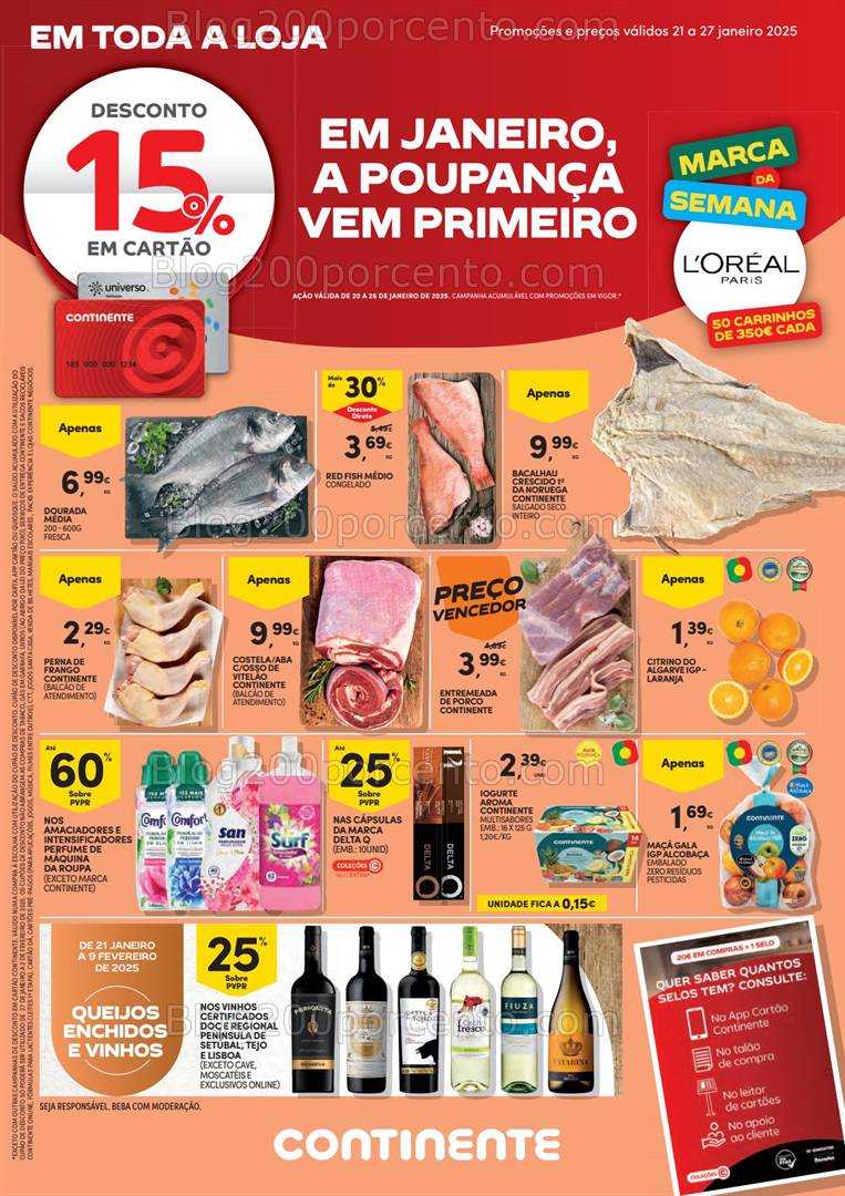 Antevisão Folheto CONTINENTE Bom Dia Promoções de 21 a 27 janeiro