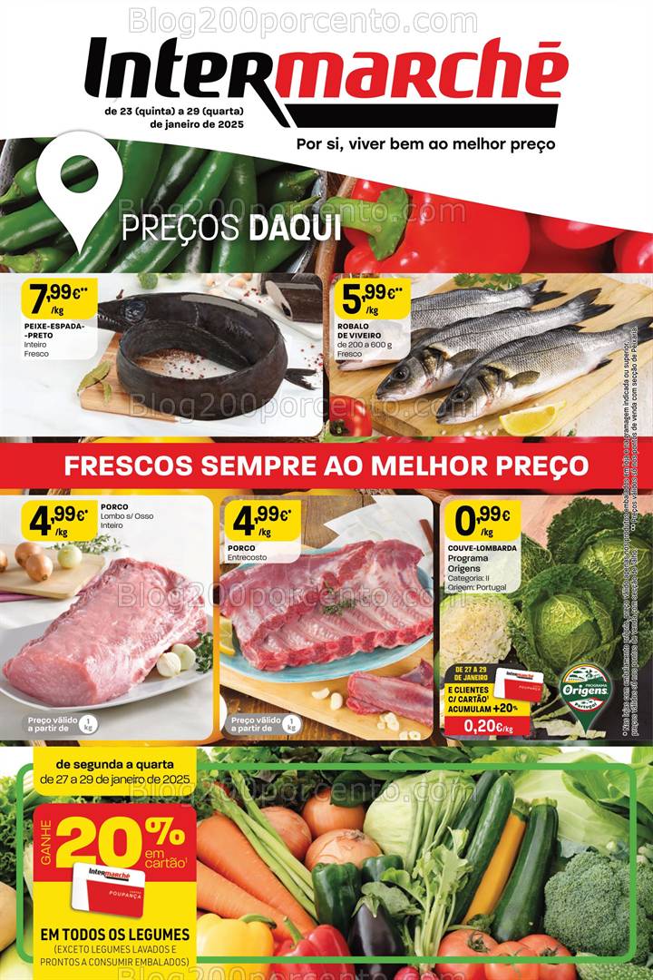 Antevisão Folheto INTERMARCHÉ Super Promoções de 23 a 29 janeiro