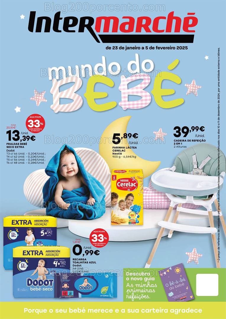 Antevisão Folheto INTERMARCHÉ Feira do Bebé Promoções de 23 janeiro a 5 fevereiro