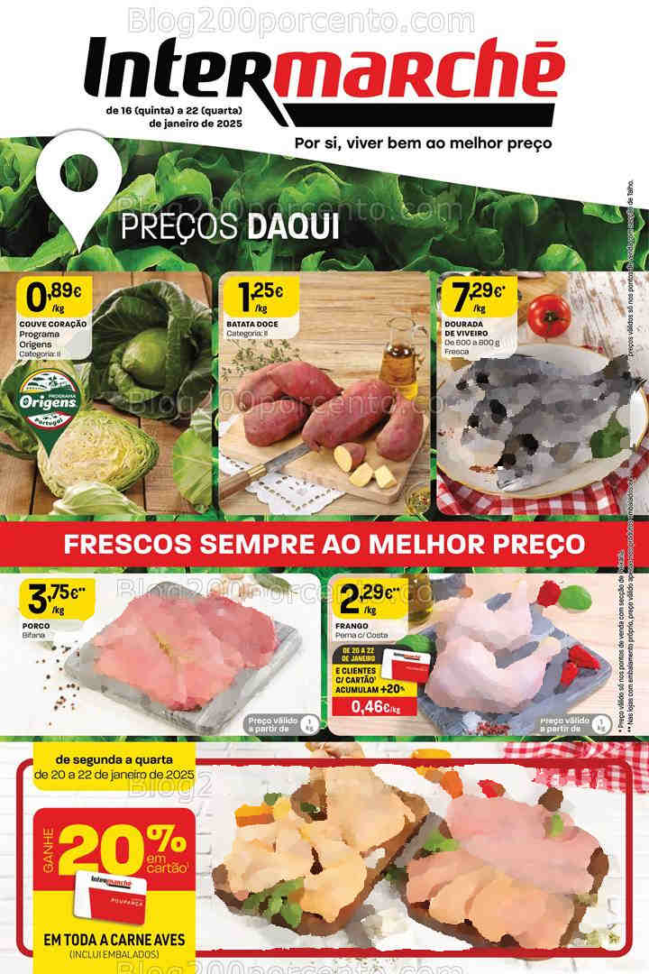 Antevisão Folheto INTERMARCHÉ Promoções de 16 a 22 janeiro