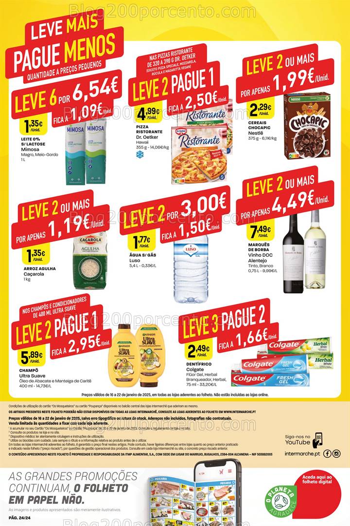 Antevisão Folheto INTERMARCHÉ Promoções de 16 a 22 janeiro