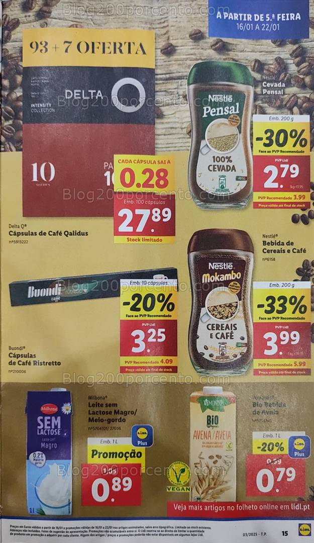 Antevisão Folheto LIDL Feira do Café Promoções de 16 a 22 janeiro