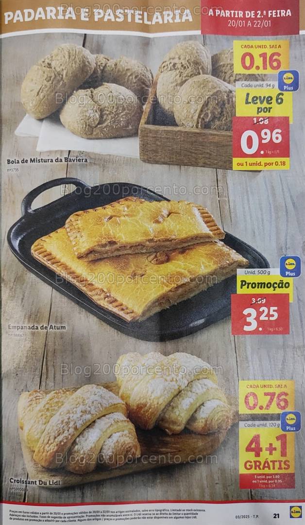 Antevisão Folheto LIDL Supermercado Promoções de 20 a 22 janeiro