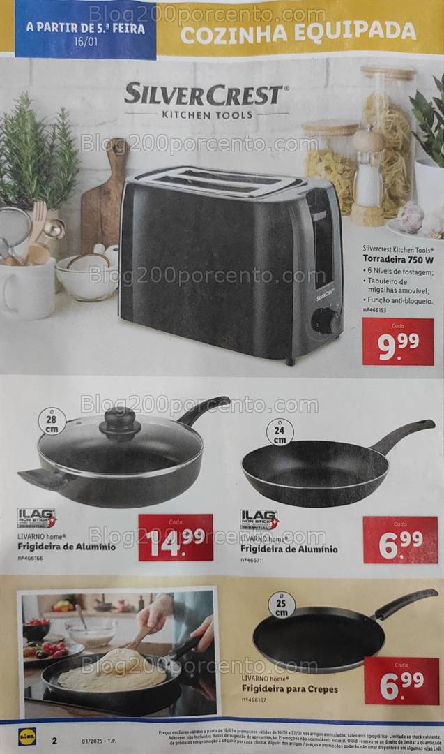 Antevisão Folheto LIDL Promoções de 16 a 22 janeiro