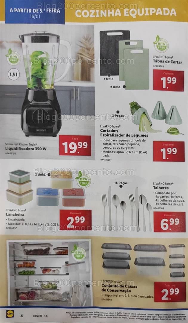 Antevisão Folheto LIDL Promoções de 16 a 22 janeiro