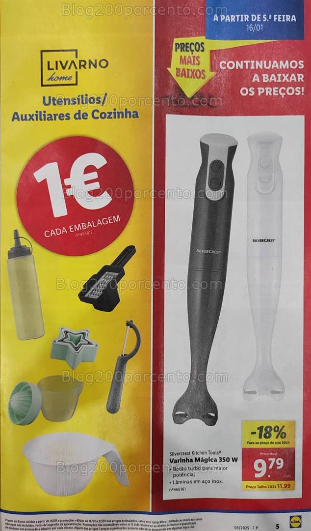 Antevisão Folheto LIDL Promoções de 16 a 22 janeiro