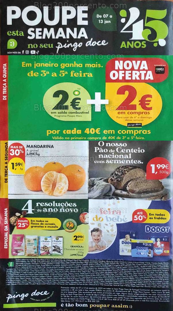 Antevisão Folheto PINGO DOCE Promoções de 7 a 13 janeiro