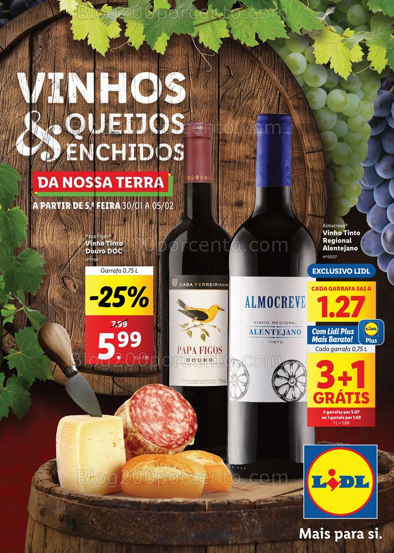 Antevisão Folheto LIDL Feira Queijos e Enchidos Promoções de 30 fevereiro a 5 fevereiro