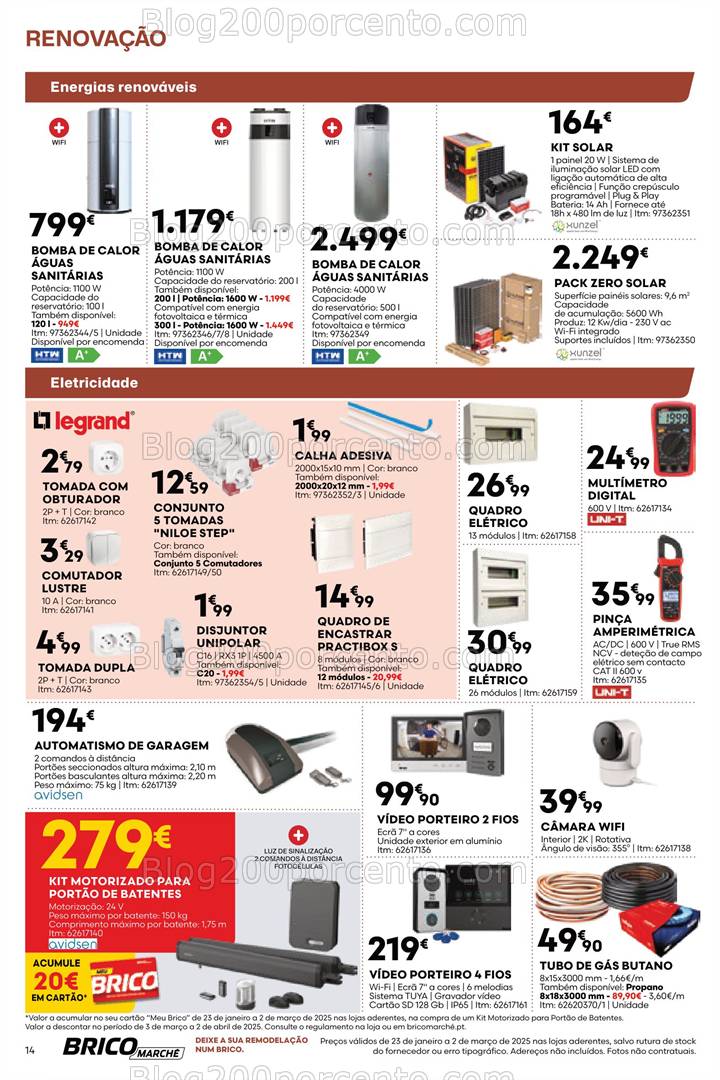 Antevisão Folheto BRICOMARCHÉ Renovação Promoções 23 janeiro a 2 março