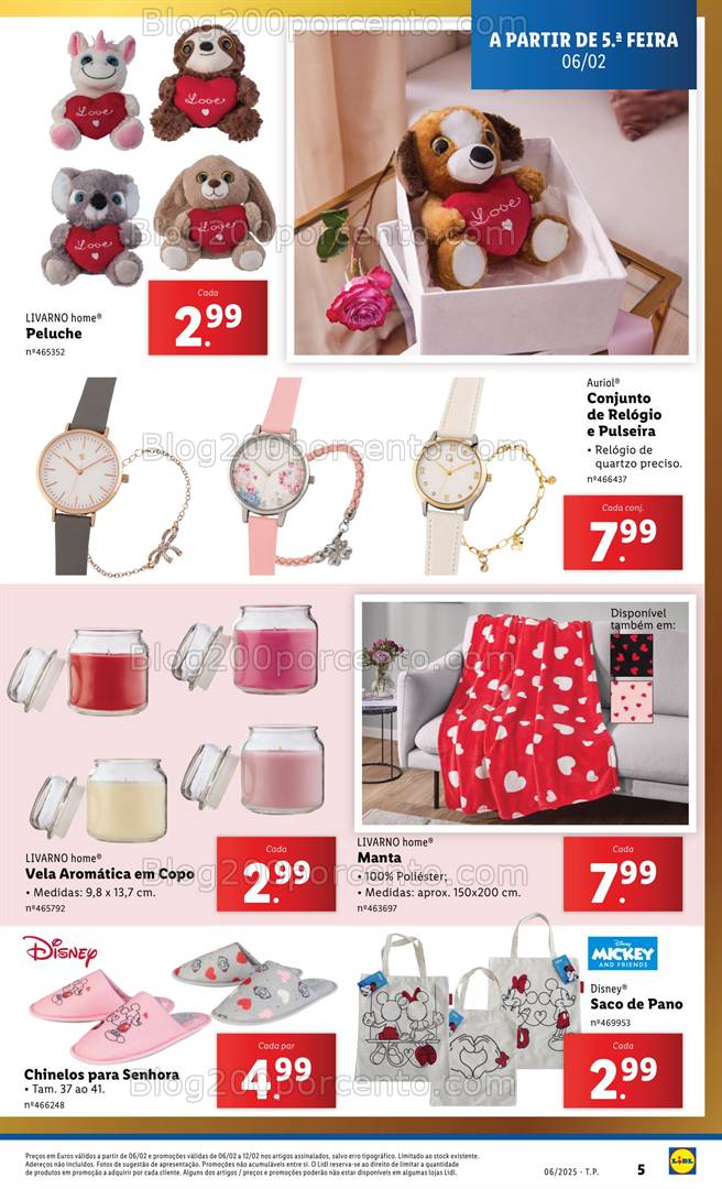 Antevisão Folheto LIDL Bazar Promoções de 6 a 12 fevereiro