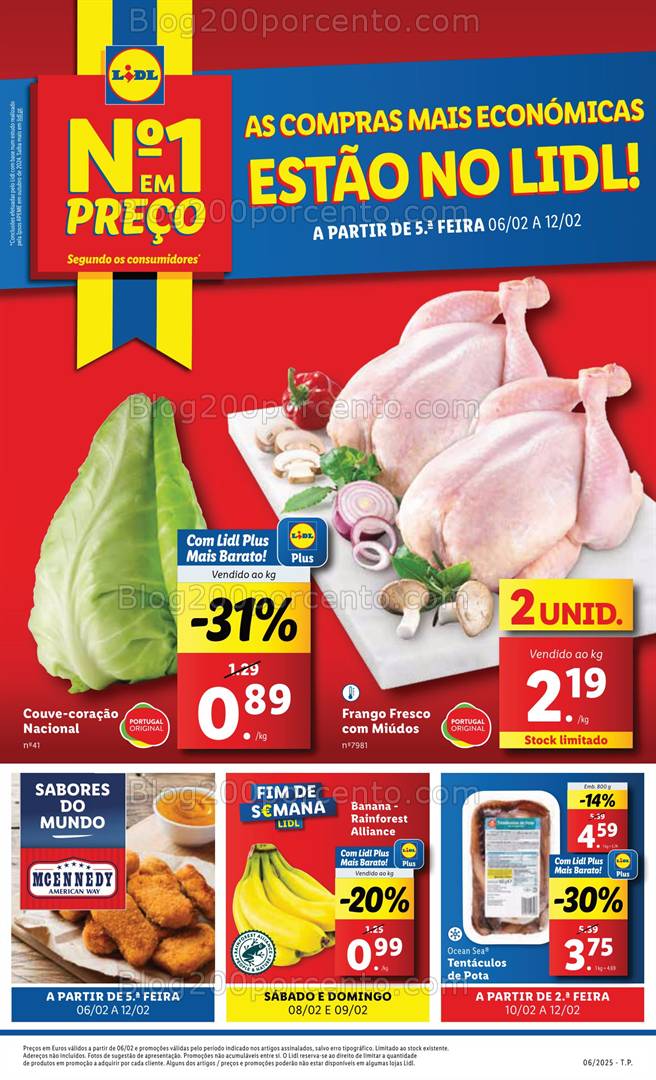 Antevisão Folheto LIDL Promoções de 6 a 12 fevereiro