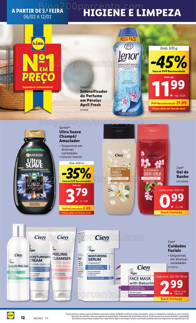 Antevisão Folheto LIDL Promoções de 6 a 12 fevereiro