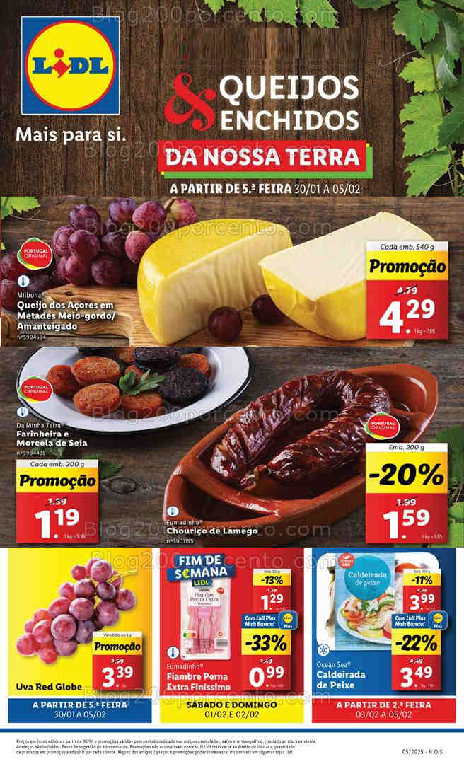 Antevisão Folheto LIDL Promoções de 30 janeiro a 5 fevereiro