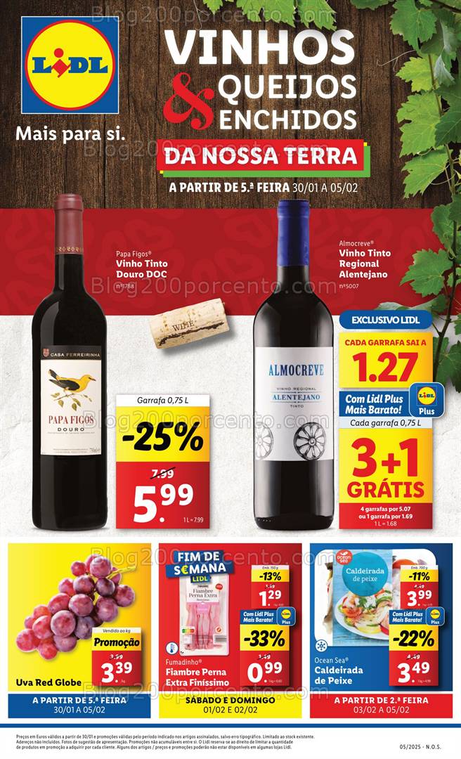 Antevisão Folheto LIDL Promoções de 30 janeiro a 5 fevereiro