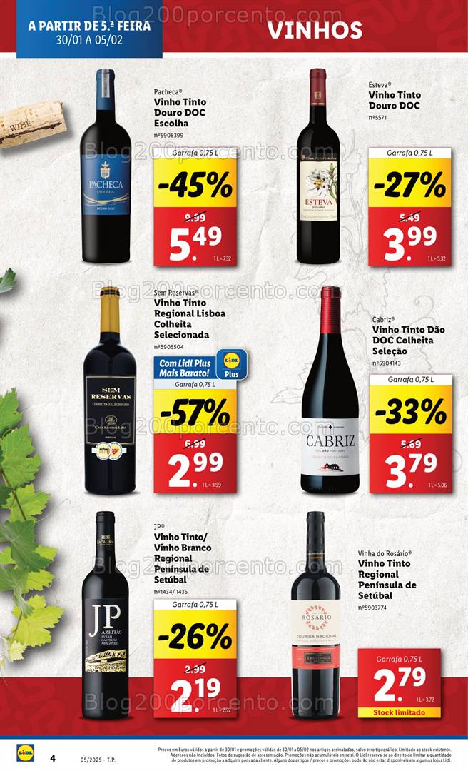 Antevisão Folheto LIDL Promoções de 30 janeiro a 5 fevereiro